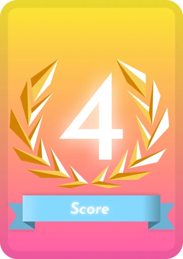 Score card worth 4
